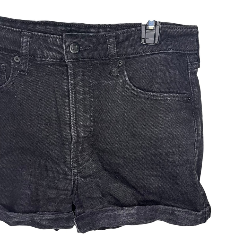 Black High Rise Shorts - Picture 2 of 5